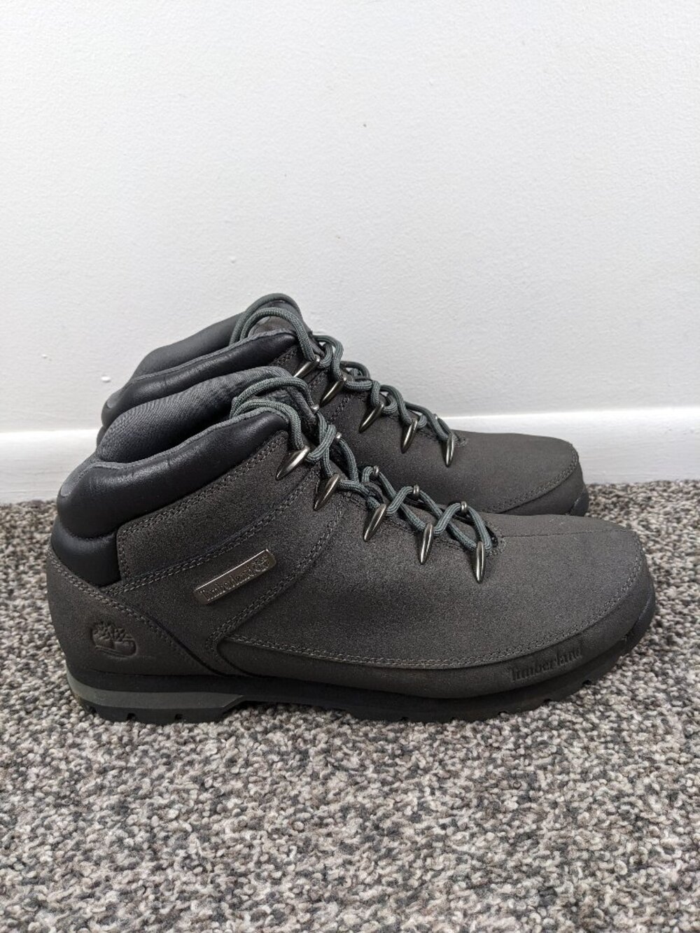 Timberland Euro Sprint Mid Hiker Boots Mens 11 Gray Trail Outdoor A5SGA